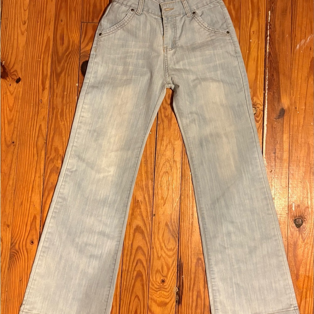 Vintage FUBU Wide Leg Jeans Womens 27 Y2K Baggy Skater‎ Streetwear